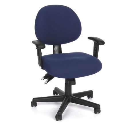 Computer Task Chair 24/7 W/ Arms,blue (1