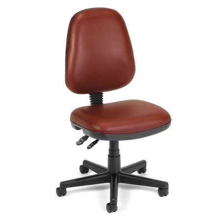 Computer Task Chair,wine Vinyl (1 Units