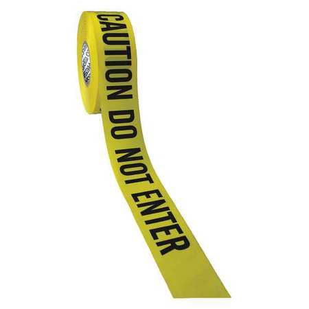 Barricade Tape,yellow/black,1000ft X 3in