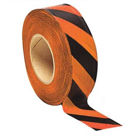 Flagging Tape,orange Glo/black,150 Ft (1
