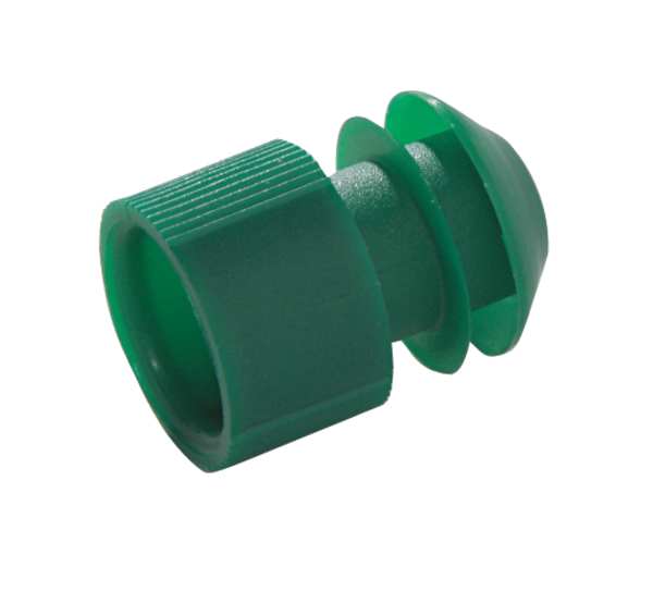 TestTube Stopper, 11-13mm, Green, Pk1000