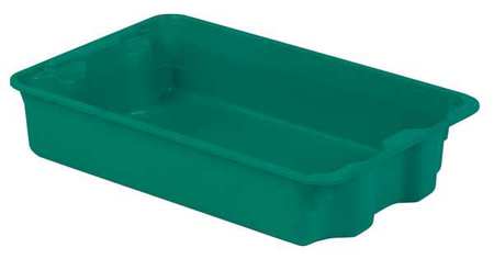 Stack And Nest Bin,24-5/16 In L,green (1