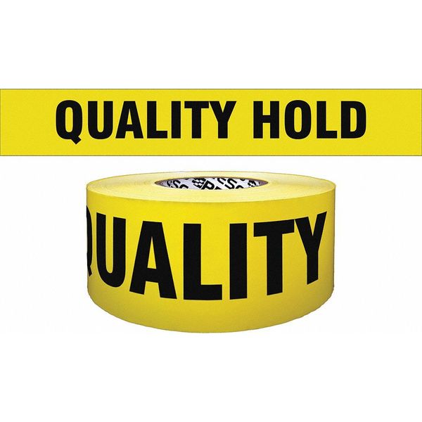 Barricade Tape, Yellow/Black, 1000ft x 3In