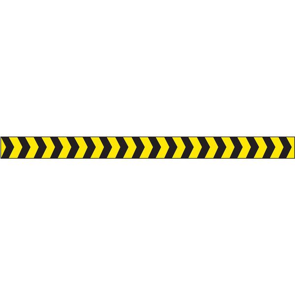 Barricade Tape, Yellow/Black, 180ft x 2 In