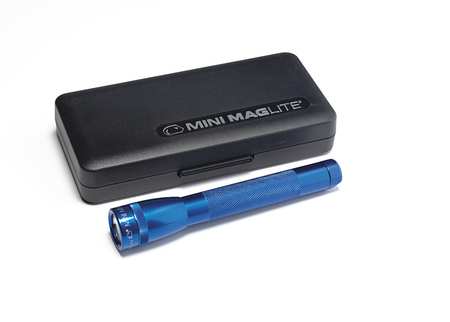 Industrial Mini Flashlight,incand,blue (