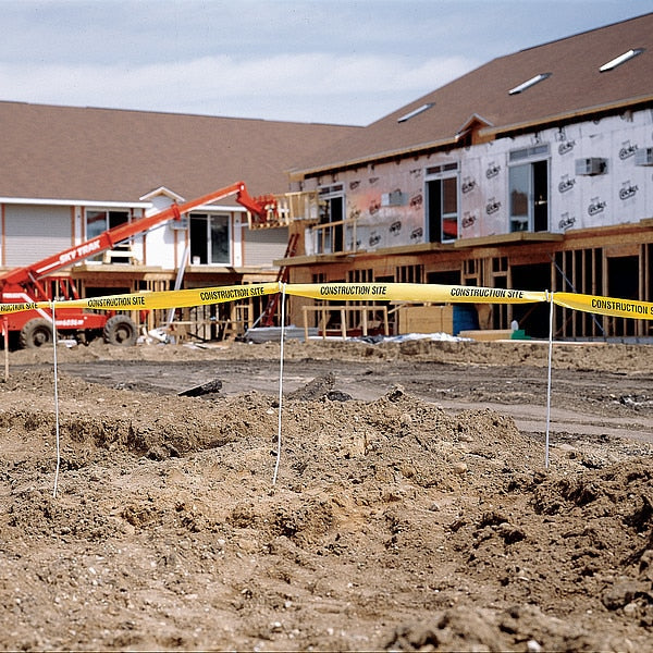 Barricade Tape, Yellow/Black, 1000ft x 3In