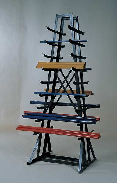 Cantilever Rack,freestanding,7 Ft. H (1