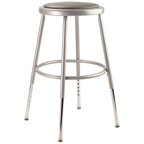Round Stool,no Backrest,19 In. To 27 In.