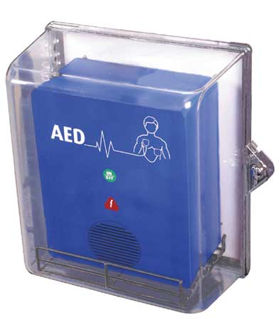 Defibrillator Storage Cabinet,poly,clear