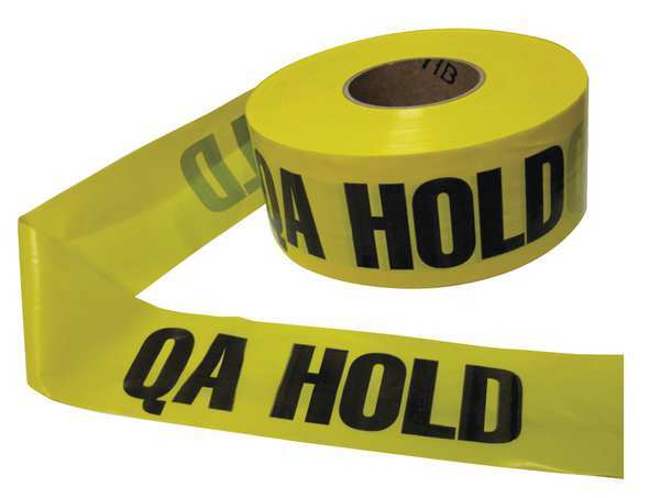 Barricade Tape, Yellow/Black, 1000ft x 3In