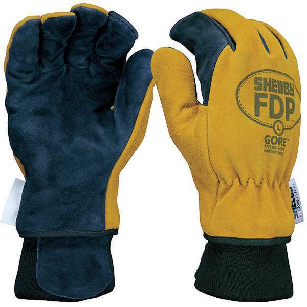 Firefighters Gloves,m,pigskin Lthr,pr (1