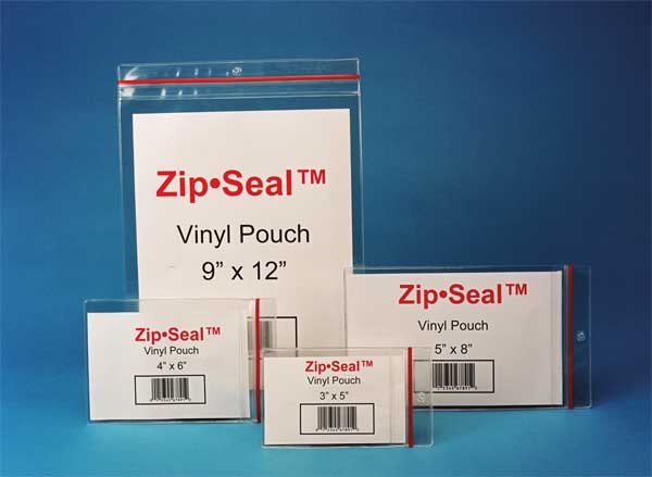Zip Seal Pouch,magnetic, 3in.x 5in.,pk25