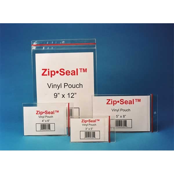 Zip Seal Pouch,magnetic,5x8,pk25 (1 Unit
