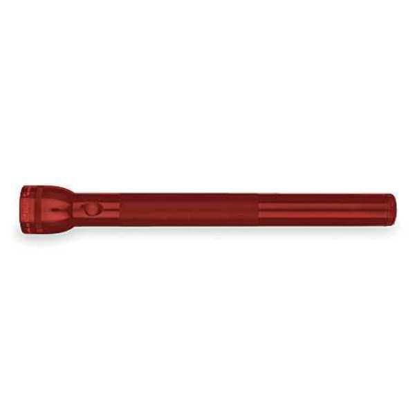 Red No Xenon Industrial Handheld Flashlight, Alkaline D, 136 lm
