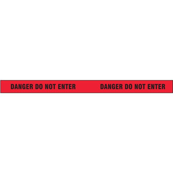 Barricade Tape, Red/Black, 180 ft x 2 In