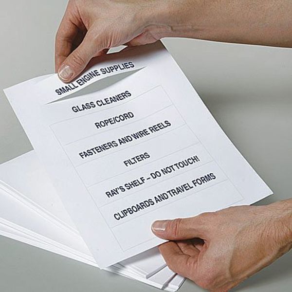 Label Replacement Insert Sheets,pk50 (1