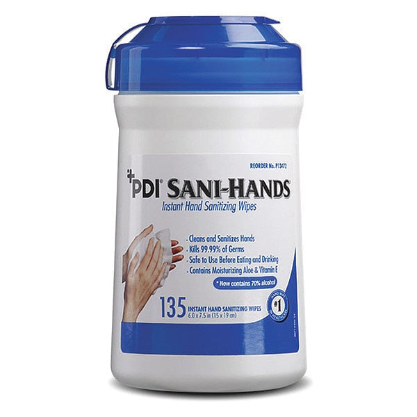 Sani-Hands ALC Disinfectant Hand Wipe, 6 x 7-1/2