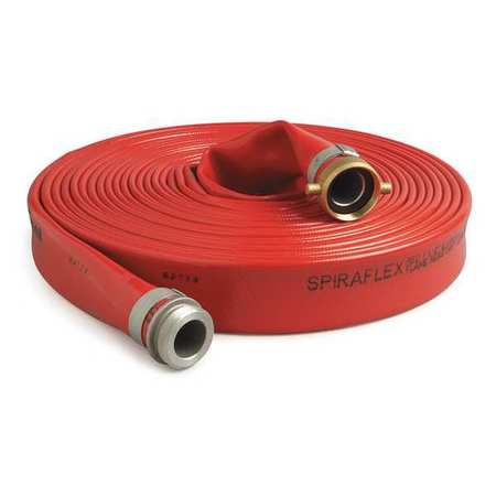Water Discharge Hose,pvc,red,50 Ft. L (1