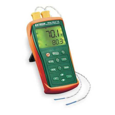 Thermocouple Thermometer,2 Input,type K