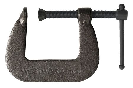 C-clamp,1-1/4",steel,reg. Duty,500 Lb. (