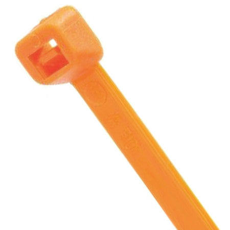Cable Tie,standard,3.9",orange,pk100 (1