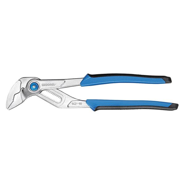 1 Piece Self-Adj Water Pump Pliers Chrome-Plated, 2-Component Handle