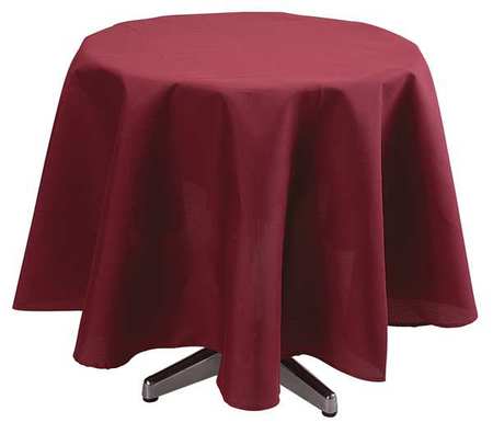 Tablecloth,72 Dia.,burgundy (12 Units In