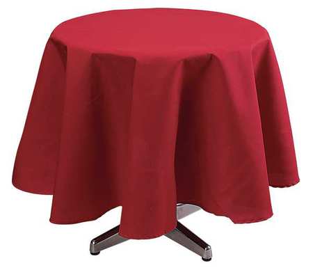 Tablecloth,72 Dia.,red (12 Units In Ea)