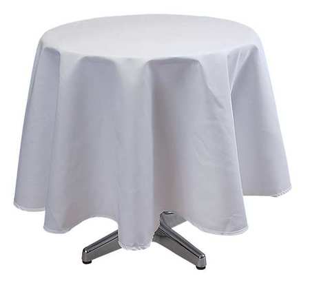 Tablecloth,72 Dia.,white (1 Units In Ea)