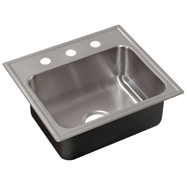 Drop-in Sink With Faucet Ledge,19 In. L