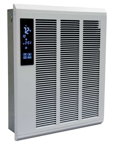 Recessed Electric Wall-Mount Heater, Recessed or Surface, 208V AC
