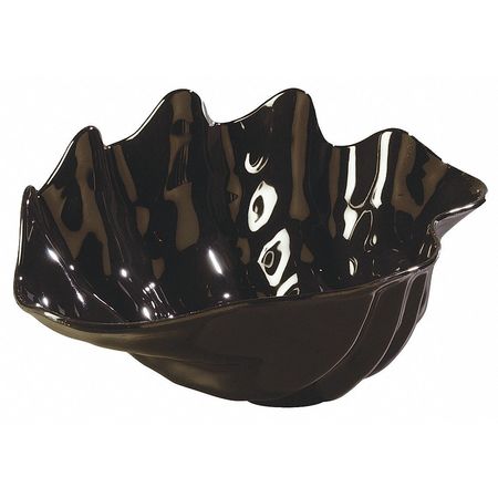 Clam Shell Serving Bowl,5-1/4 Qt.,black