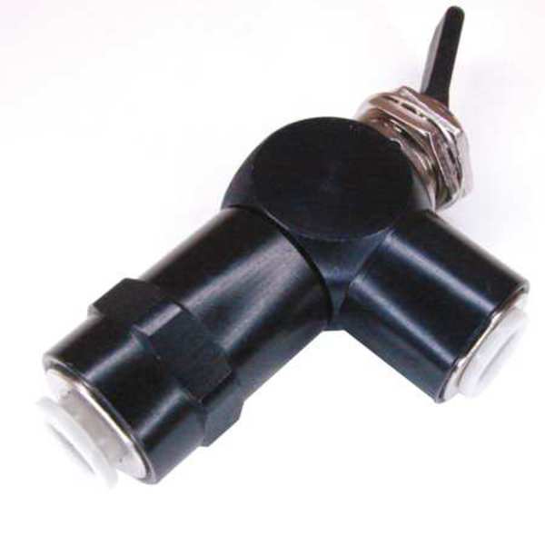 Toggle Valve, NC, 1/4 In Push In