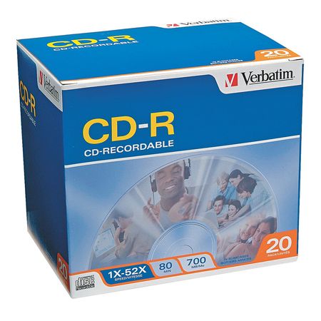 Cd-r Disc,700 Mb,80 Min,52x,pk20 (1 Unit