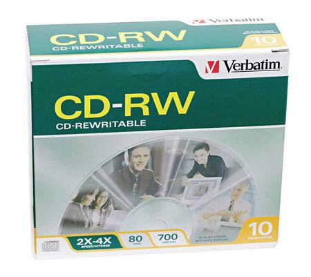 Cd-rw Disc,700 Mb,80 Min,4x,pk10 (1 Unit