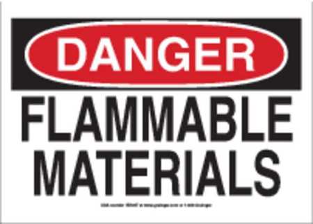 Sign,10x14,flammable Materials,vinyl (1