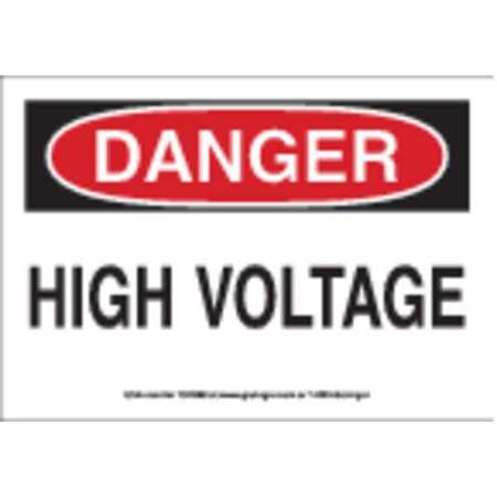 Sign,7x10,high Voltage,vinyl (1 Units In