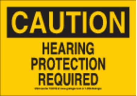 Sign,7x10,hearing Protection,vinyl (1 Un
