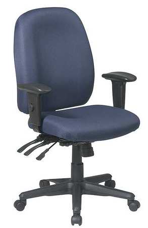 Desk Chair,fabric,navy,18-21" Seat Ht (1