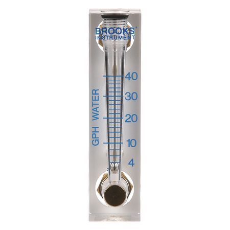 Flowmeter,water,4 To 40 Gph,buna-n Seal