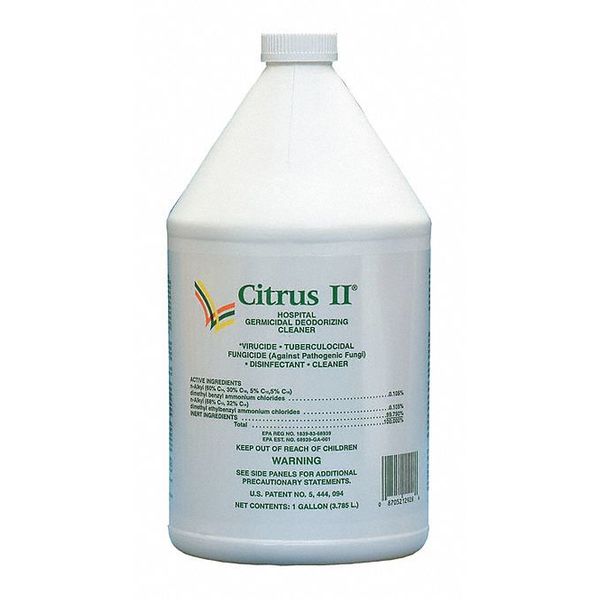 Citrus II Cleaner, 1 gal. Bottle, Citrus, 4 PK