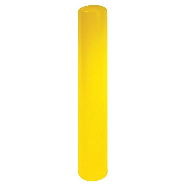 Bollard,fixed,6",carbon Steel,yellow (1