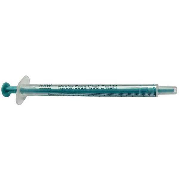 1 mL Plastic Syringe, Luer Slip, PK100