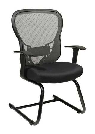 Desk Chair,mesh,black,19" To 19" Seat Ht