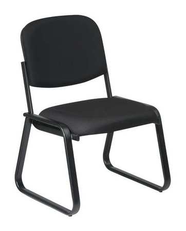 Chair,visitor,fabric/plastic,blk,250 Lb.