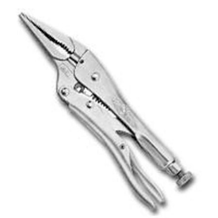 6" Long Nose Locking Pliers With Wire Cutter